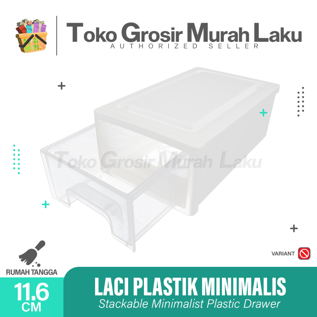 LACI PLASTIK MINIMALIS LACI KECIL TEMPAT BARANG SERBAGUNA KANTOR RUMAH