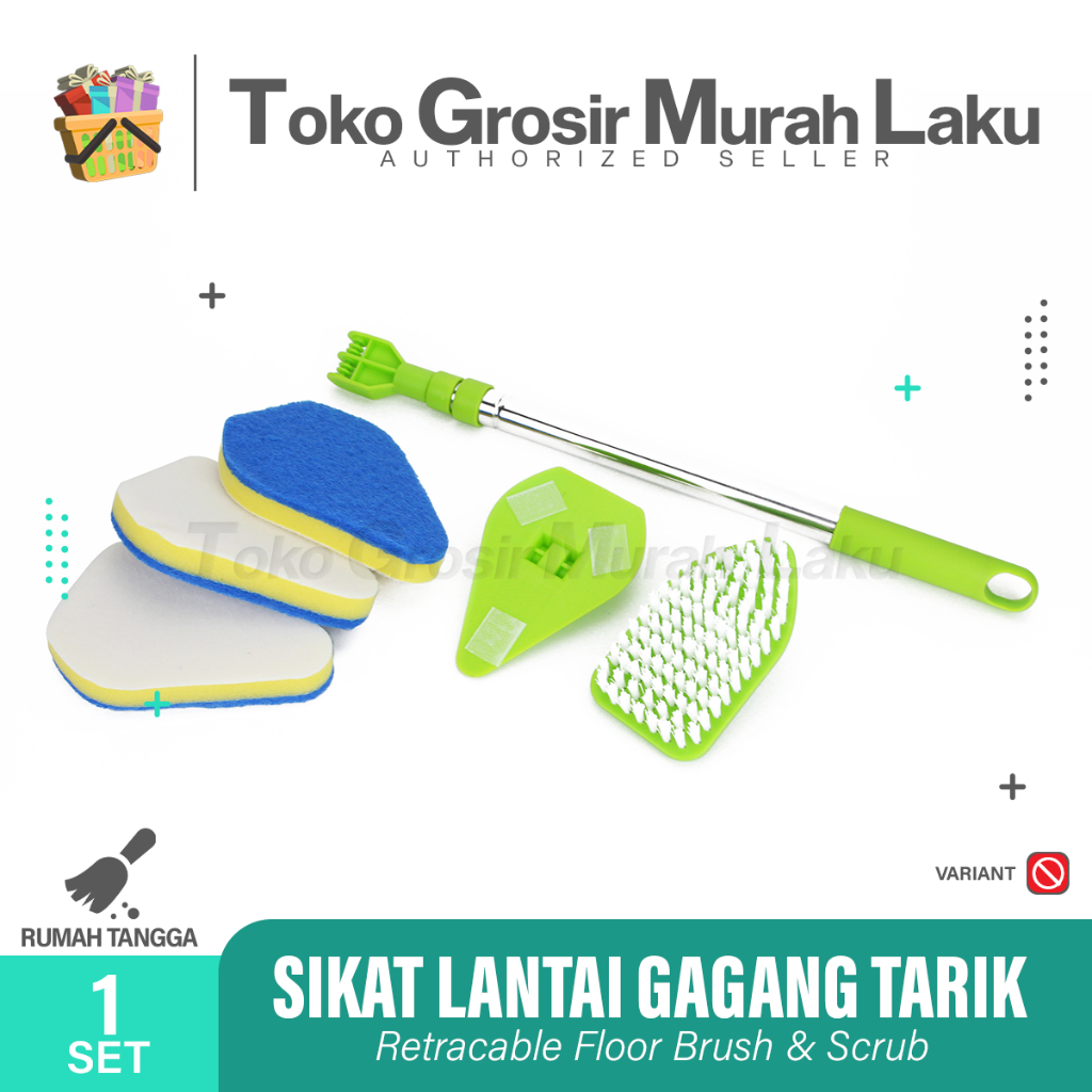 SIKAT SERBAGUNA PEMBERSIH KACA DINDING SUDUT GAGANG PORTABLE 3in1