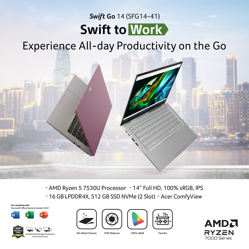 Acer Swift Go 14 Ultrathin Laptop