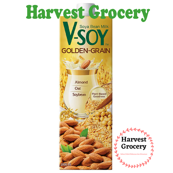 

V-SOY Susu Kedelai / Soya Bean Milk Golden Grain 1 Liter