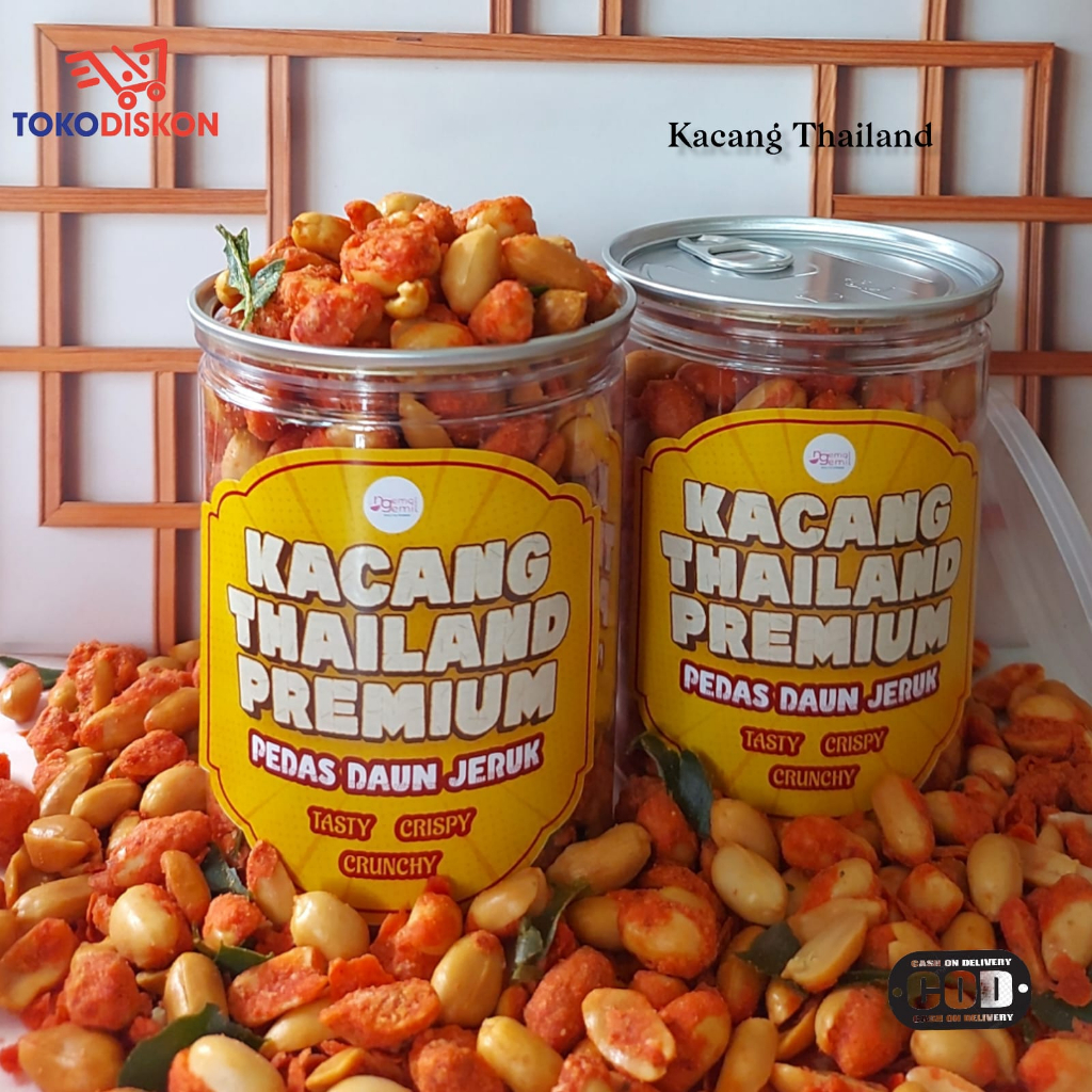 

Can Kacang Thailand Pedas Manis Crispy Daun Jeruk Kualitas Premium