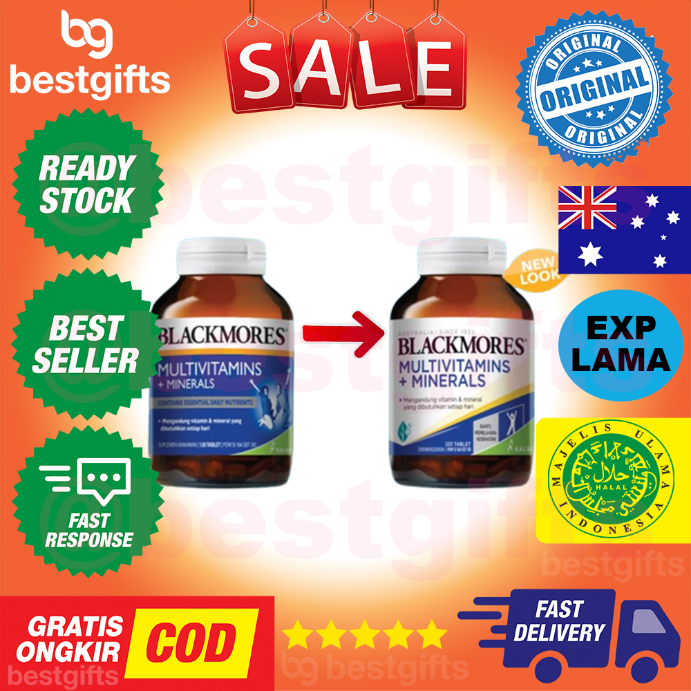 BLACKMORES MULTIVITAMINS MULTIVITAMIN MULTI VITAMIN VITAMINS + MINERALS MINERAL - 120 TABLET