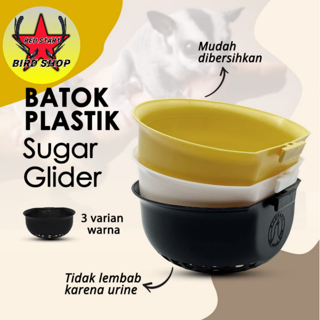 Sleeping pouch / Tempat Tidur/ Batok Plastik Sugar Glider SARANG PLASTIK BURUNG KENARI FINCH dll