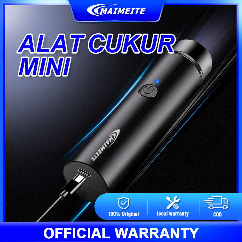 MAIMEITE Mini Electric Shaver Mini Alat Cukur Jenggot Portable Electric Razor Beard Knife USB Chargi