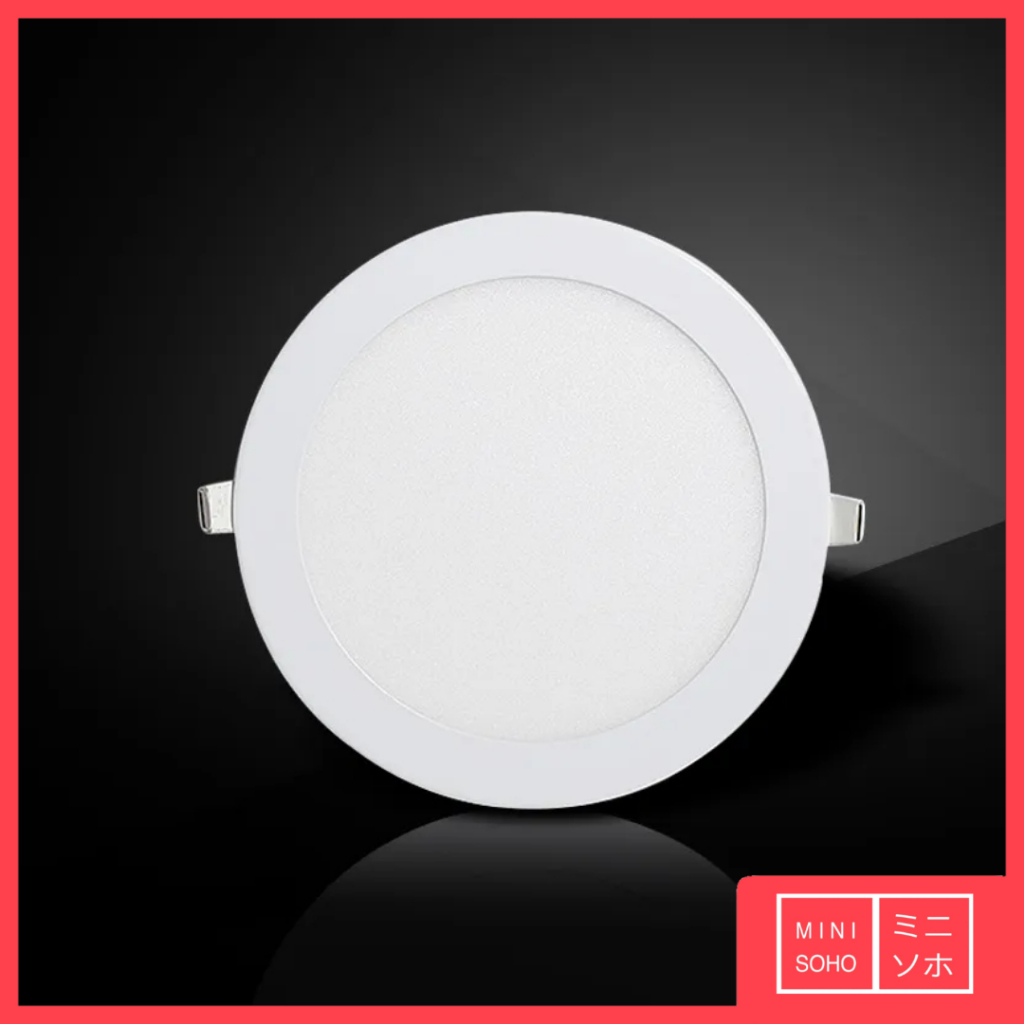 Lampu Downlight LED Panel 6W 12W 15W 18W Watt Tipis Inbow Warm Bulat Round