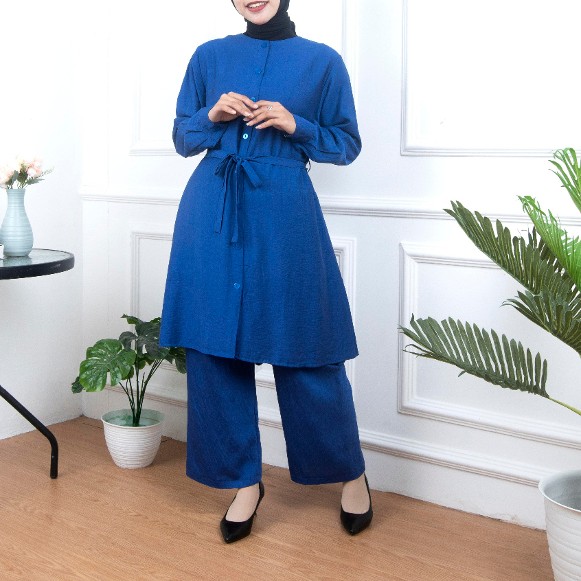 Oneset Setelan Jamela Dress Lebaran Fashion Muslim Terbaru