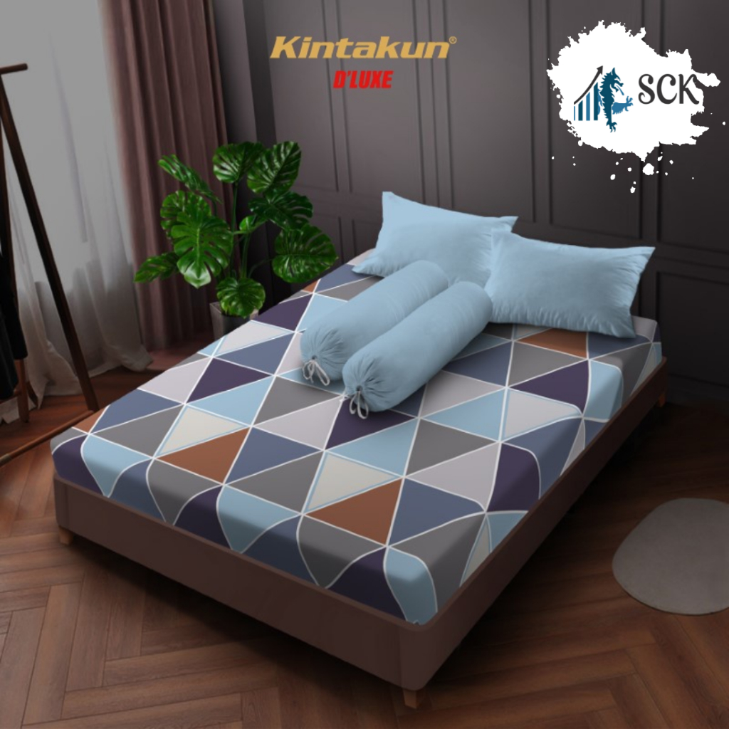 KINTAKUN Sprei Set 180 King Size 180 x 200 DELUXE Microfiber 20 cm Motif Murah Premium