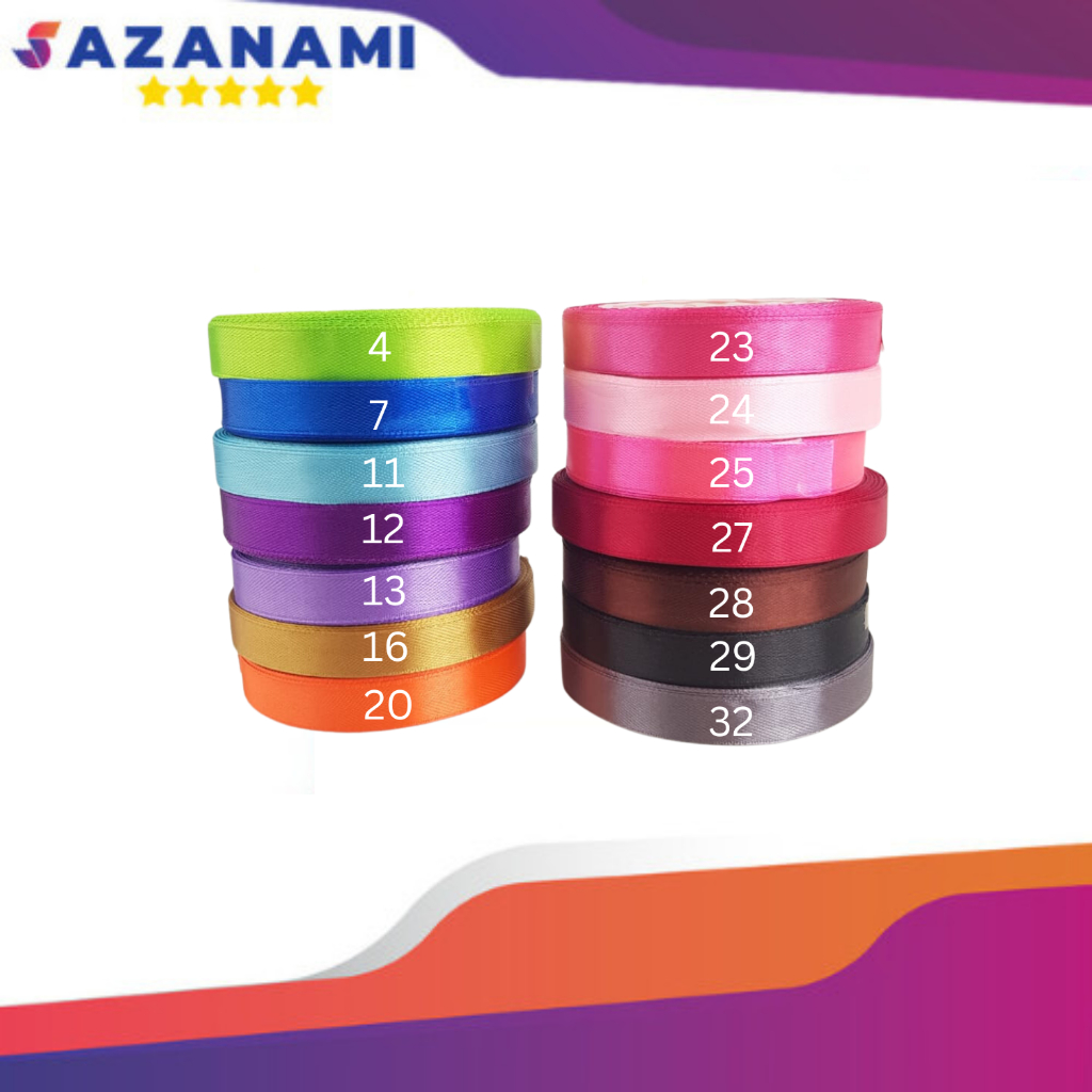 

PITA SATIN 1/2'' X 20Y TALI PITA SAKURA WARNA PITA KADO JEPANG