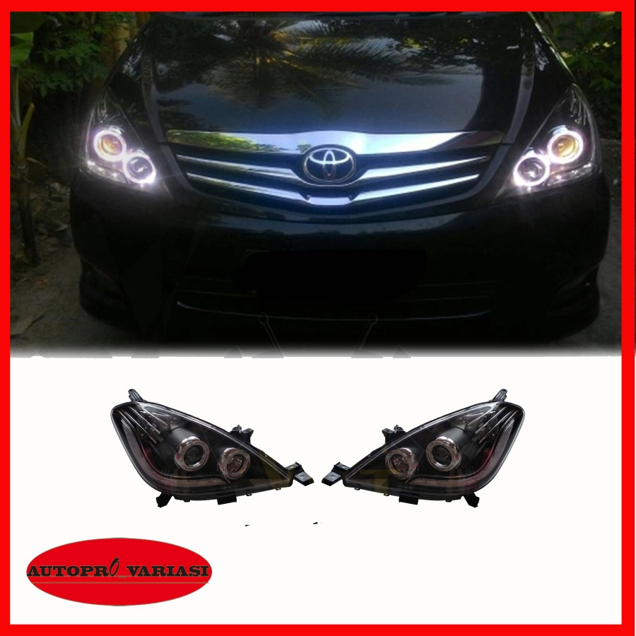 variasi headlamp innova 2004 - 2010