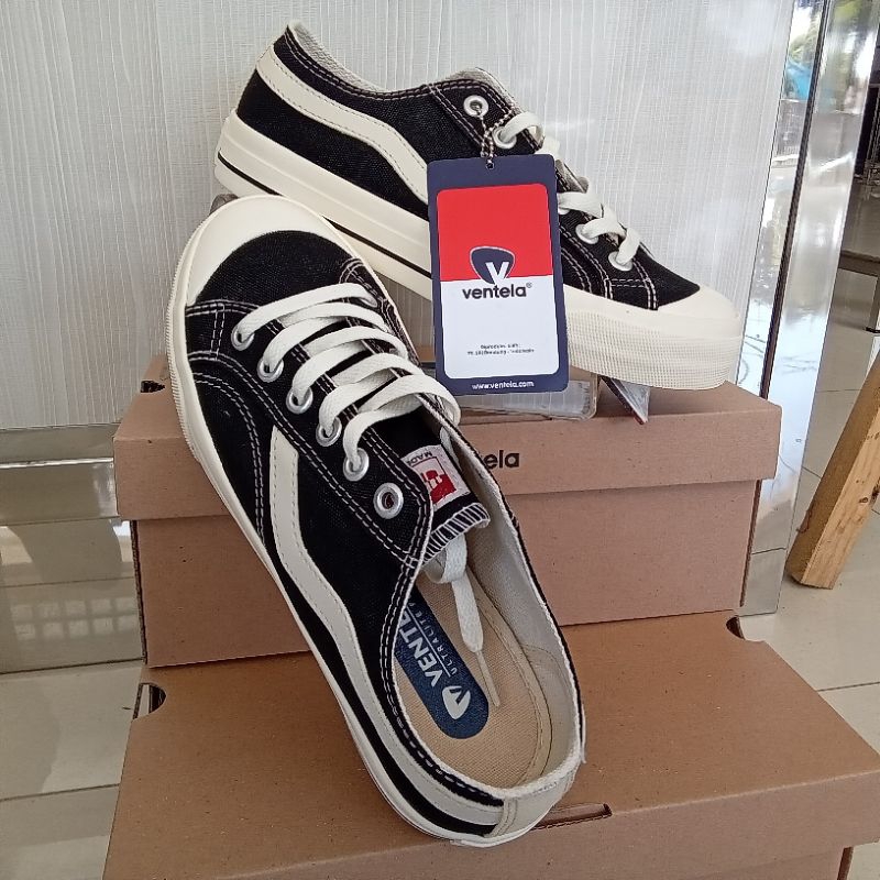 Ventela Public Low Sepatu Pria Sneakers Tali