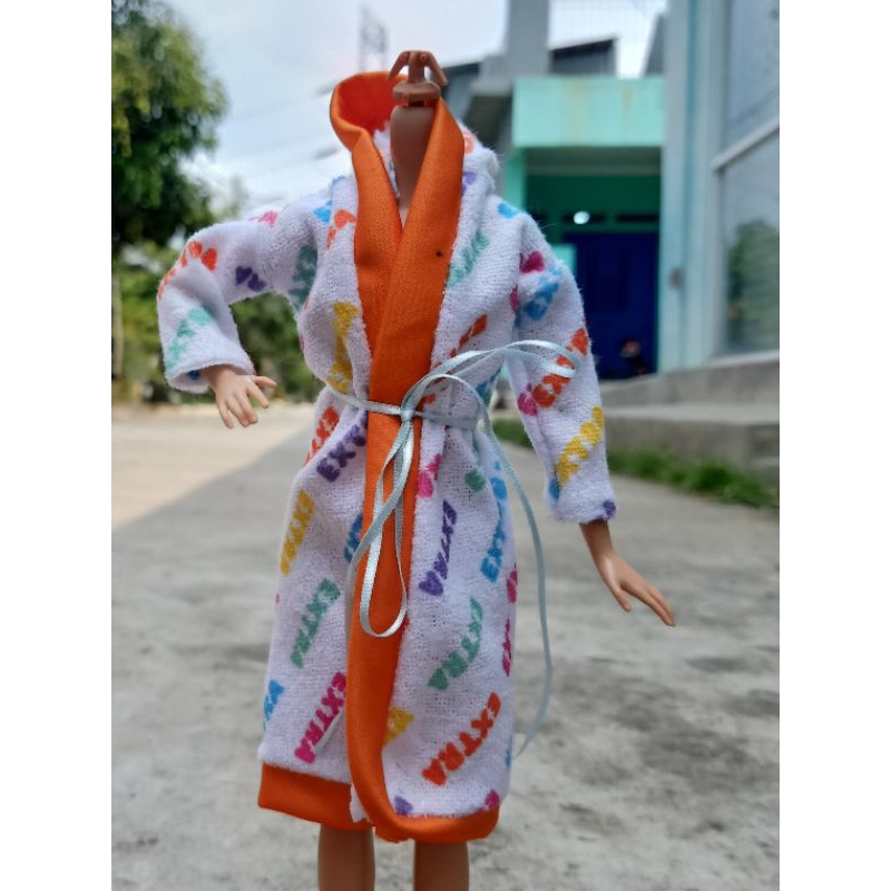 Baju boneka kimono / handuk berbi handmade