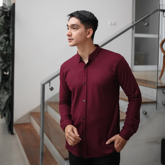 Kemeja Panjang Kemeja Polos Kemeja Slimfit Kemeja Formal Besic Kemeja Kantor Lengan Panjang Hitam