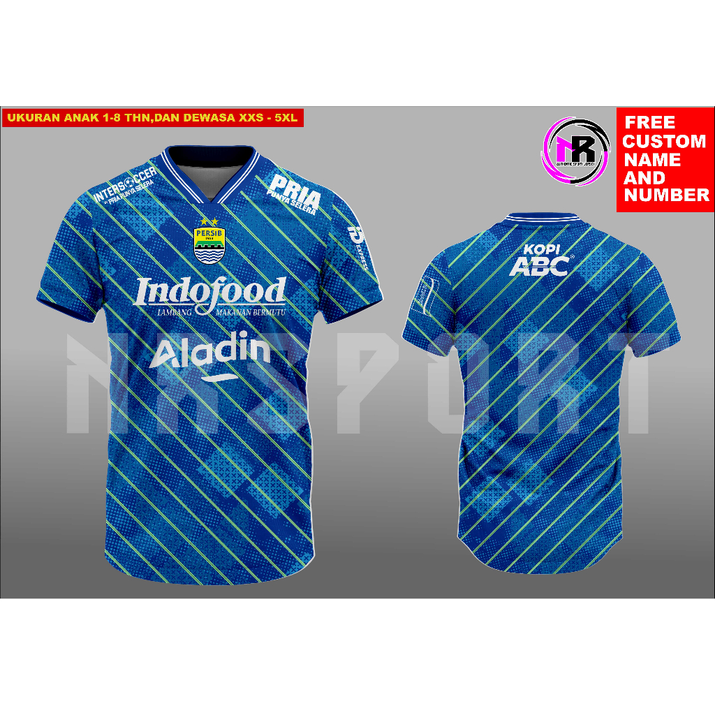 JERSEY FULLPRINT PERSIB REPLIKA 2023-2024 TERBARU/KAOS PERSIB BOLA SUPORTER EDITIONS NEW HOME TERBAR