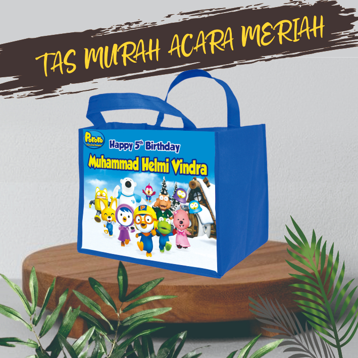 

TERLARIS Tas Ultah Mika Custom / Tas Ulang Tahun Transparan / Goodie Bag Mika / Tas Ultah Mika Murah