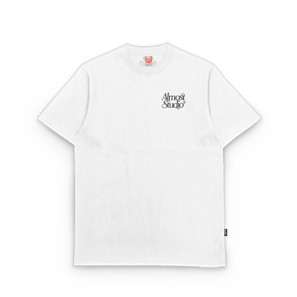 Almost Studio - T-Shirt - Serif Culture - White
