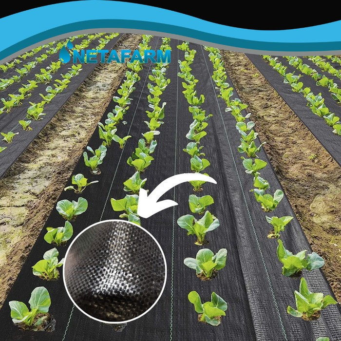 Weedmat NOGULMA Geotextile Mulsa Gulma Hitam 90 GSM 4x100m - Roll