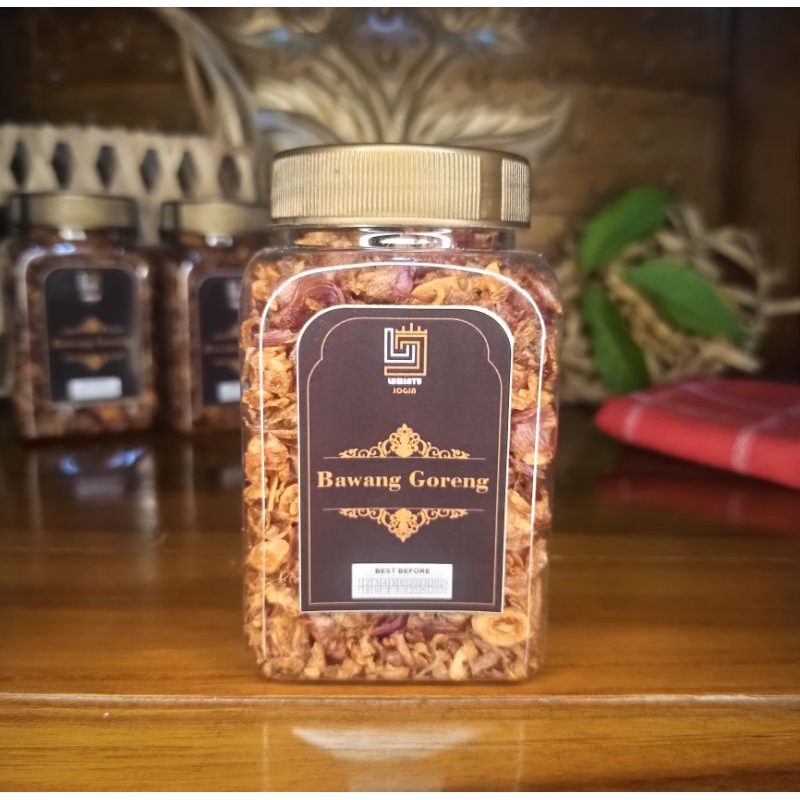 

Bawang Goreng Tanpa Campuran. Netto 85 gram.