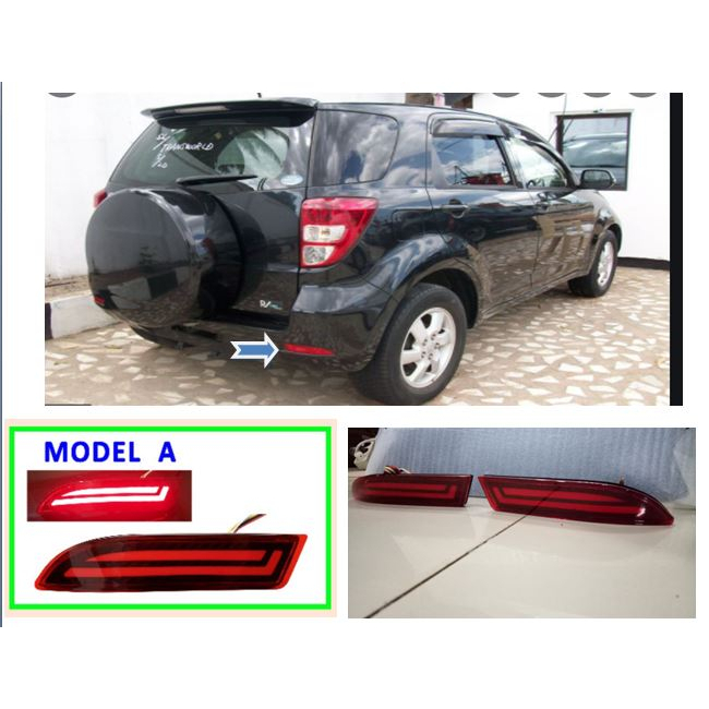 RBAGA--LAMPU REFLEKTOR BELAKANG / BUMPER BELAKANG  RUSH LAMA  TYPE G MODEL A - LAMPU BUMPER TERIOS L