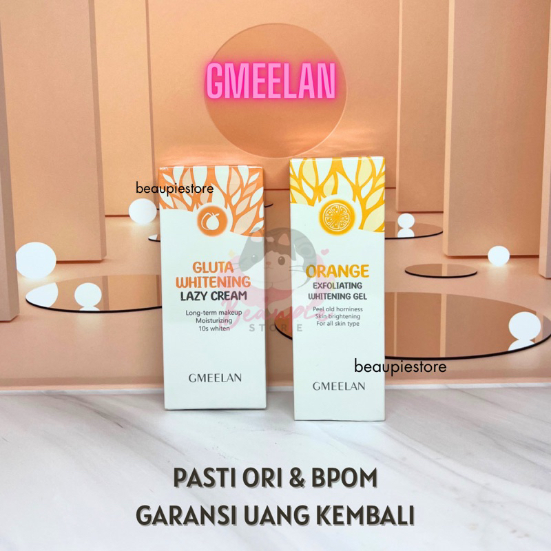 GMEELAN Exfoliating Gel Face Peeling Gel / Gmeelan Gluta Lazy Cream Niacinamide