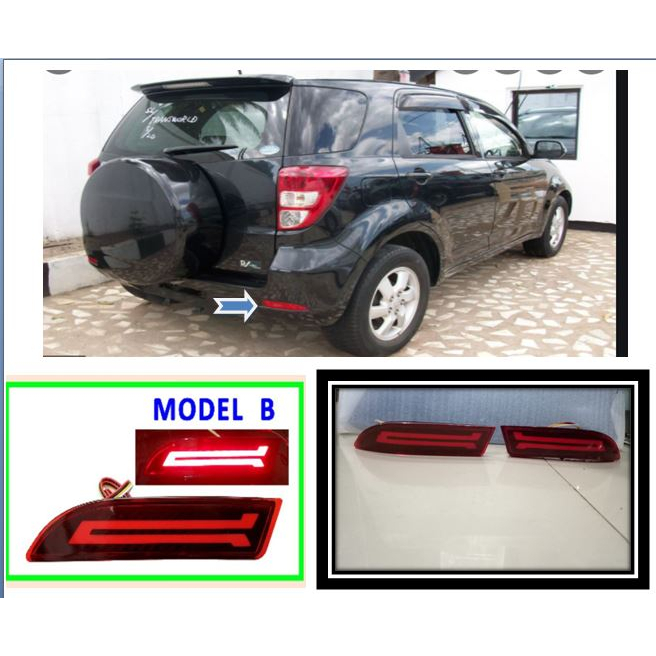 RBGBAV - LAMPU REFLEKTOR BELAKANG / BUMPER BELAKANG  RUSH LAMA  TYPE G MODEL B - LAMPU BUMPER TERIOS