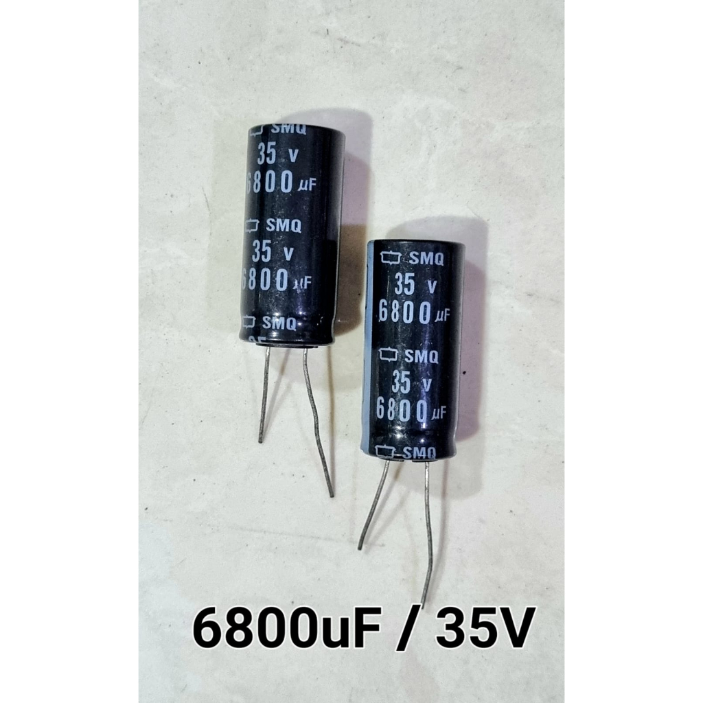 Kapasitor Capacitor ELCO 6800uf 35v / 6800 uf 35 v / 6800uf/35v Elko 6800uF 35V
