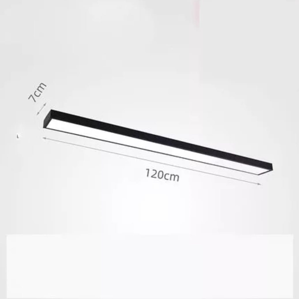 【Penjual Lokal】Lampu LED Balok Linear Chandelier Gantung Office Kantor Modern Minimalis Mewah