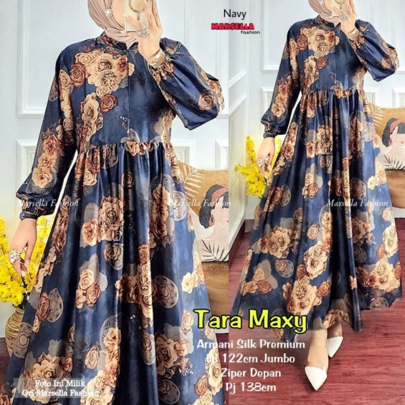 GAMIS TARA MAXY SILK ARMANI PREMIUM Ld JUMBO