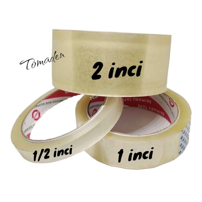 

solatip isolasi lakban bening 1/2 inci 1 inci 2 inci
