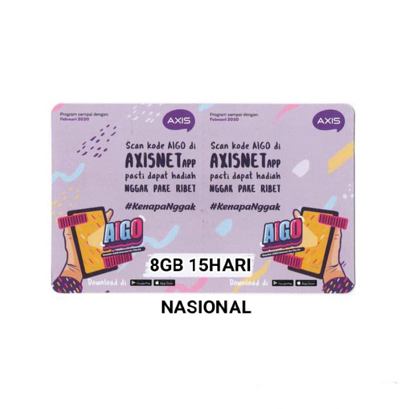 VOUCHER AXIS 8GB 15HARI