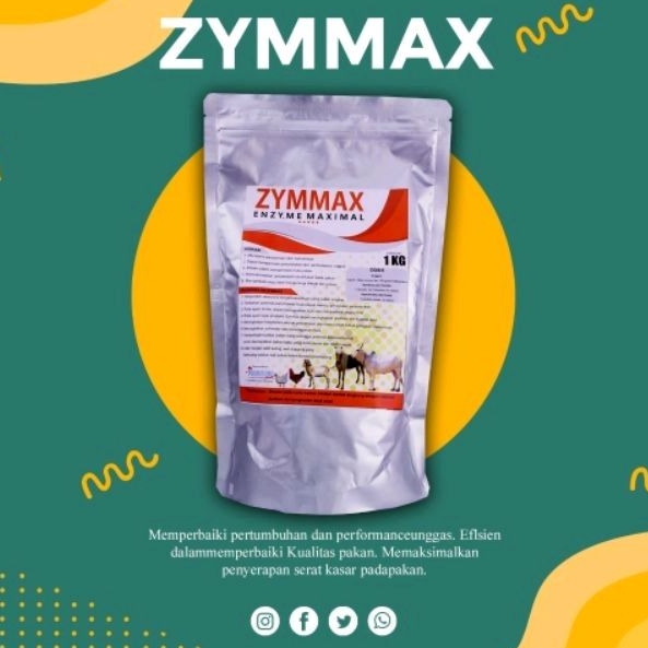 Zymmax-Enzyme Maximal Pemecah Serat Kasar Pakan Ternak 1kg