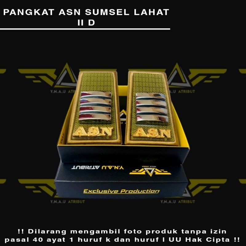 ATRIBUT ASN / PANGKAT ASN SUMSEL LAHAT GOLONGAN 2D EXCLUSIVE