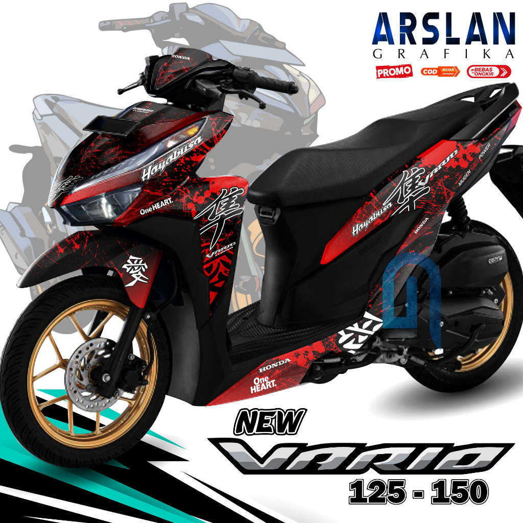 TERBARU Decal Vario 125 - 150 New Full Body Stiker Vario 125 - 150 NEW Full Body Variasi / Desain Ha
