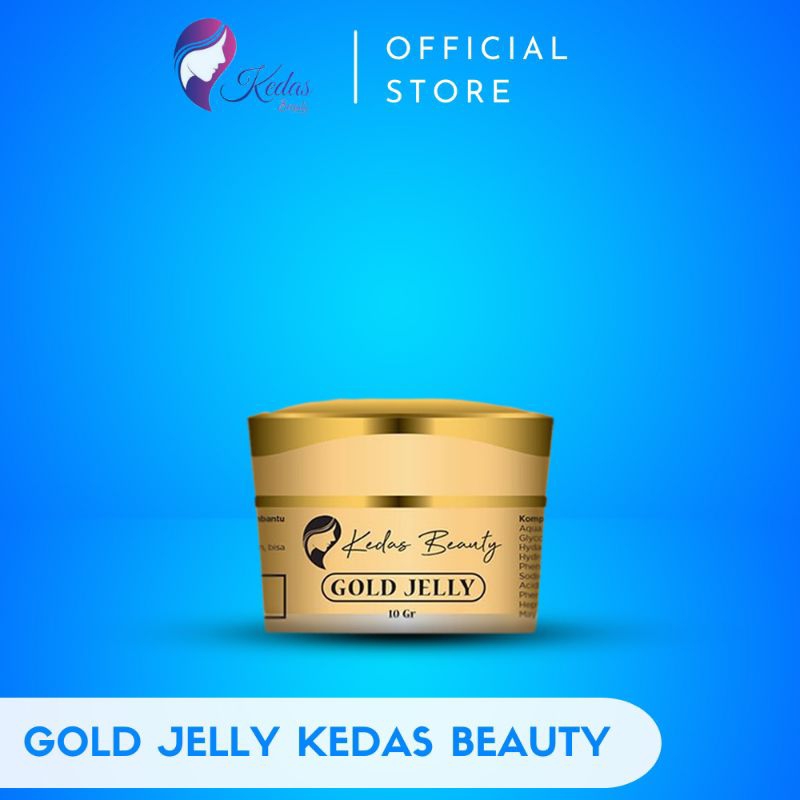 Kedas Beauty Official New Brightening Gold Jelly Krim Pemutih Wajah Original BPOM