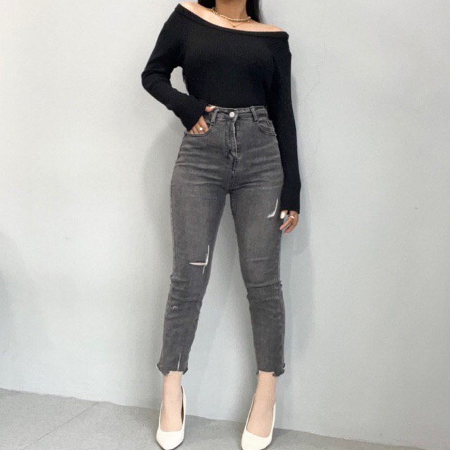 [LUXE.DLABEL] - Jeans 130 | Celana Panjang Highwaist Wanita Jeans Import Premium Quality Jeans Wanita Polos Ripped Jeans Highwaist Jeans Wanita Bangkok Skinny Jeans Highwaist Baggy Jeans Wideleg Jeans Kulot jeans Boyfriend Jeans Wanita Kargo Jeans BKK