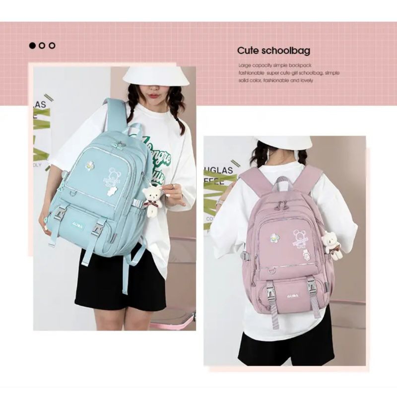 Terbaru !!!!! Tas Ransel Wanita Backpack Anak Sekolah SD SMP SMA Mode Korea Tanpa gantungan Kapasitas Tas Besar Tas Punggung Tas Ransel Tas Sekolah Tas Ransel