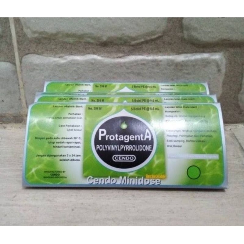 Cendo Protagenta Minidose Tetes Mata 5 Ampul - Obat Mata Kering dan Pelumas Lensa Kontak Original
