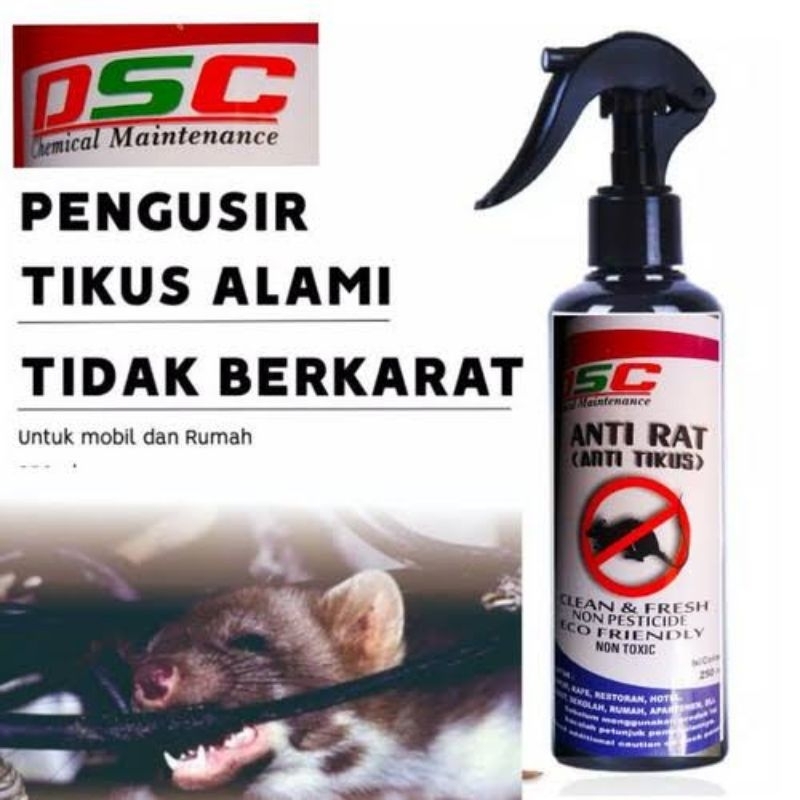 DSC Anti Rat  - Pengusir Tikus Dan Serangga DSC Spray Anti Pengusir Tikus | Pembasmi Tikus | Obat Pe