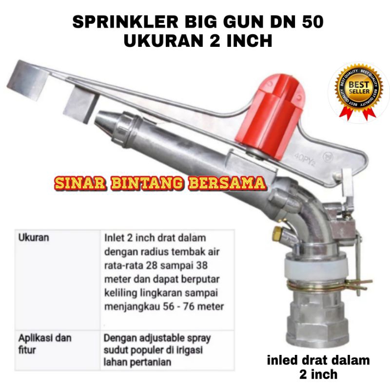 SPRINKLER BIG GUN DN 50 / PY 40 UKURAN 2 INCH