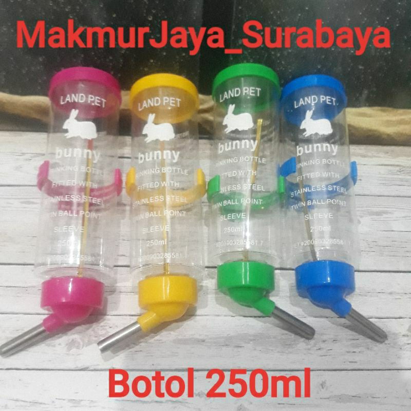 Botol minum 250ml untuk Hamster kelinci marmut sugar gliders