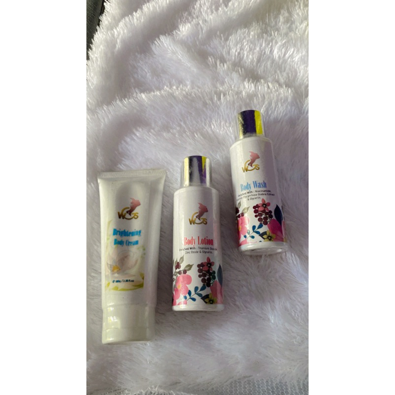 Hanbody Pemutih Wgs Lotion Whitening Paket Badan Brigthining Perawatan Tubuh Body Cream