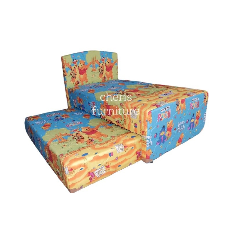 Kasur Bed Dorong Karakter 120 x 200 | Springbed Sorong 2 in 1