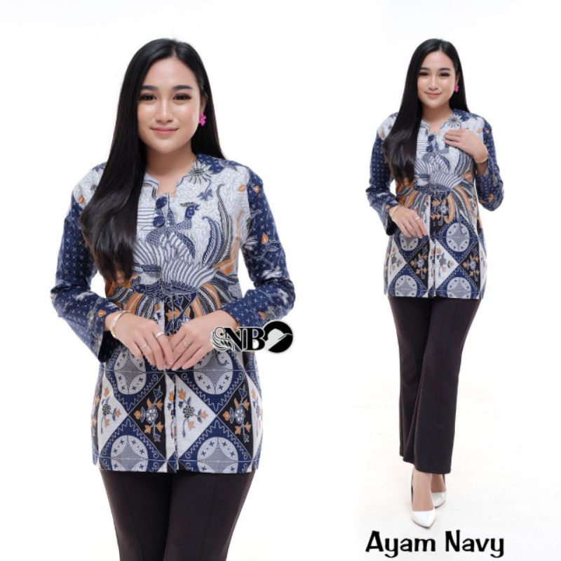 BATIK SARIMBIT ATASAN BATIK WANITA MODERN MOTIF PUTRI SALJU