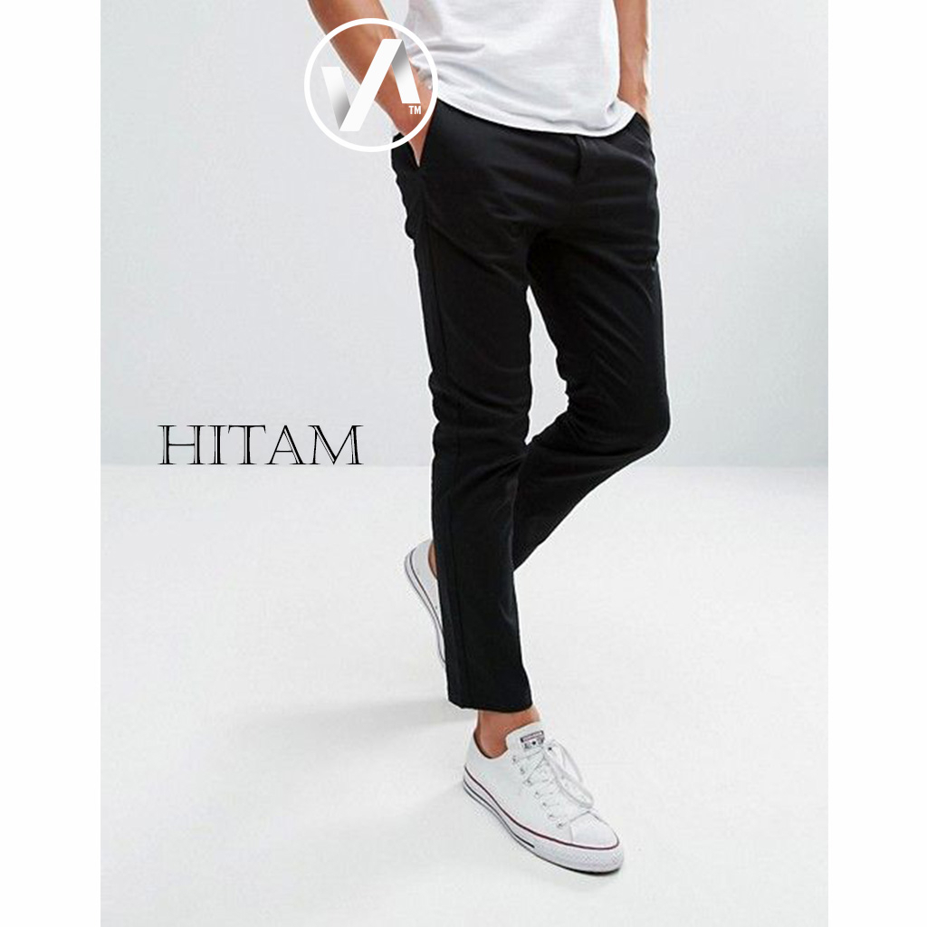 Celana Cinos Panjang Pria Slim Fit Kerjaharian Santai Casual Formal Bahan Tebal