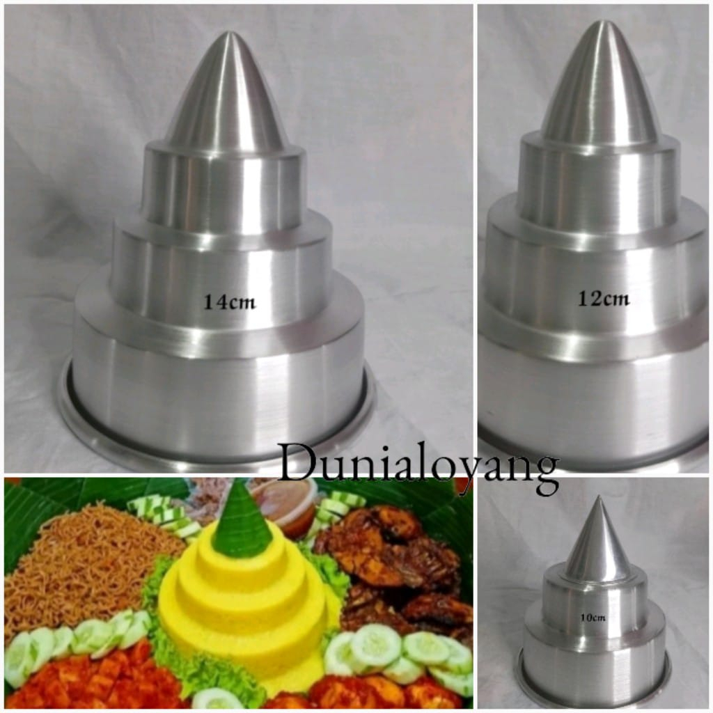 cetakan nasi tumpeng mini full press