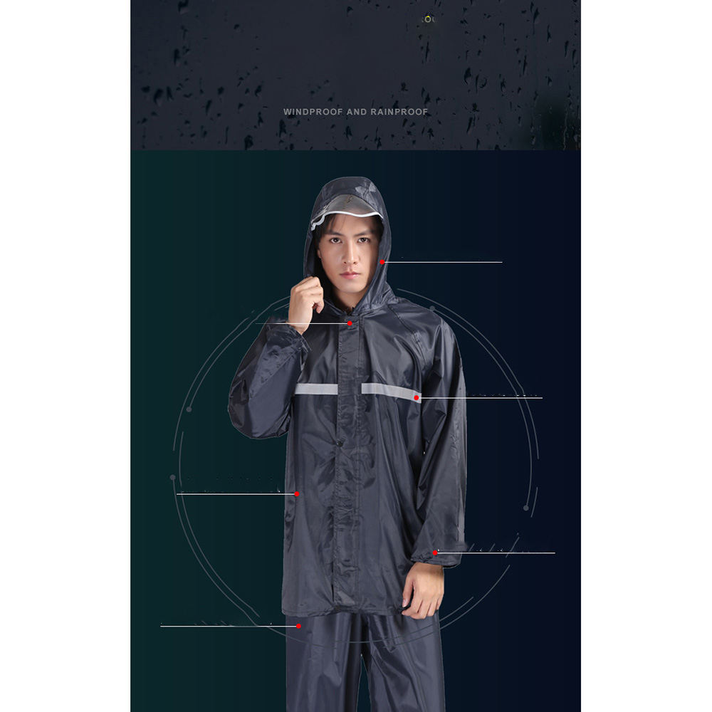 Jas Hujan Pole Setelan Motor XXXXL - Black