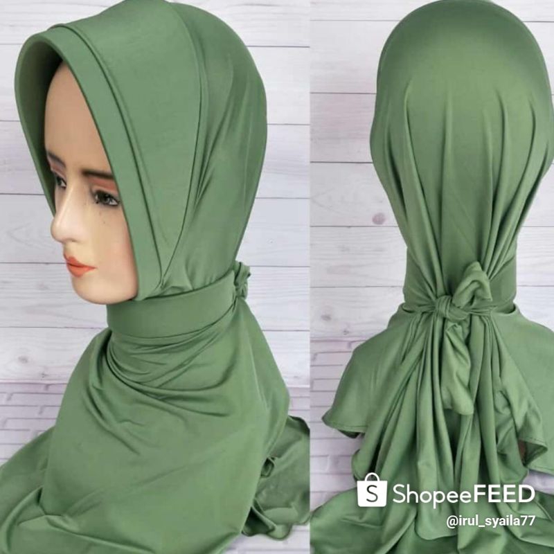 JILBAB PERSIT PET TUMPUK,GARIS BANYAK,GARIS DUA SEMUA TALI IKAT
