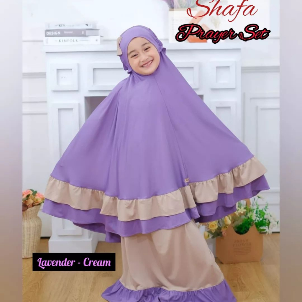 Terlaris Mukena Shafa Mukena anak Perempuan 9 10 11 12 Tahun Mukena Katun Rayon Premium Bahan Adem T