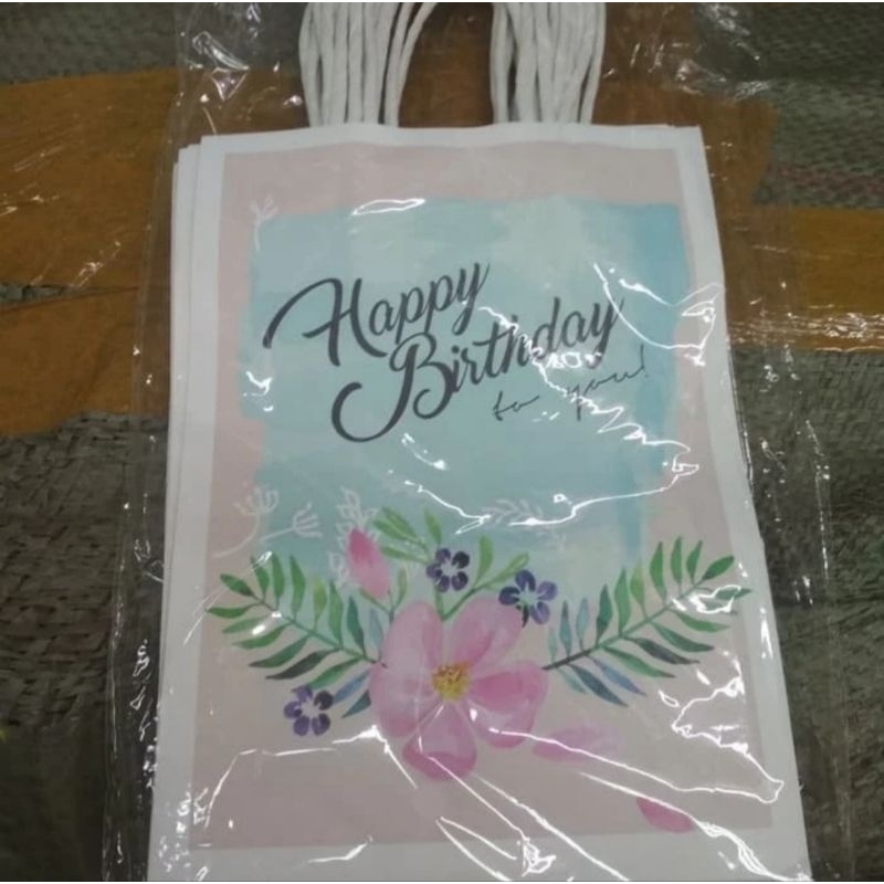 

Paper Bag 15*21*8 Happy Birthday Bunga