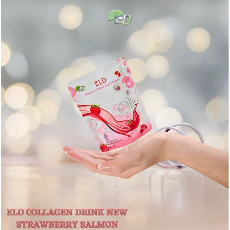 ELD Collagen Drink Strawberry DNA Salmon Collagen Pemutih Kulit