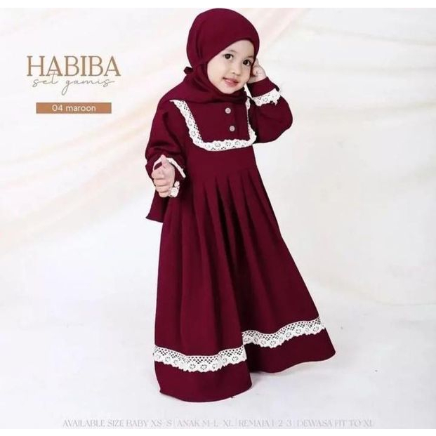 Biba syari kids terbaru baju muslimah anak